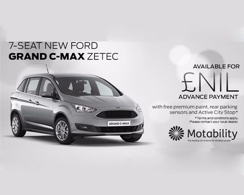 7-seat New Grand C-MAX Zetec 1.0 EcoBoost 100 PS manual